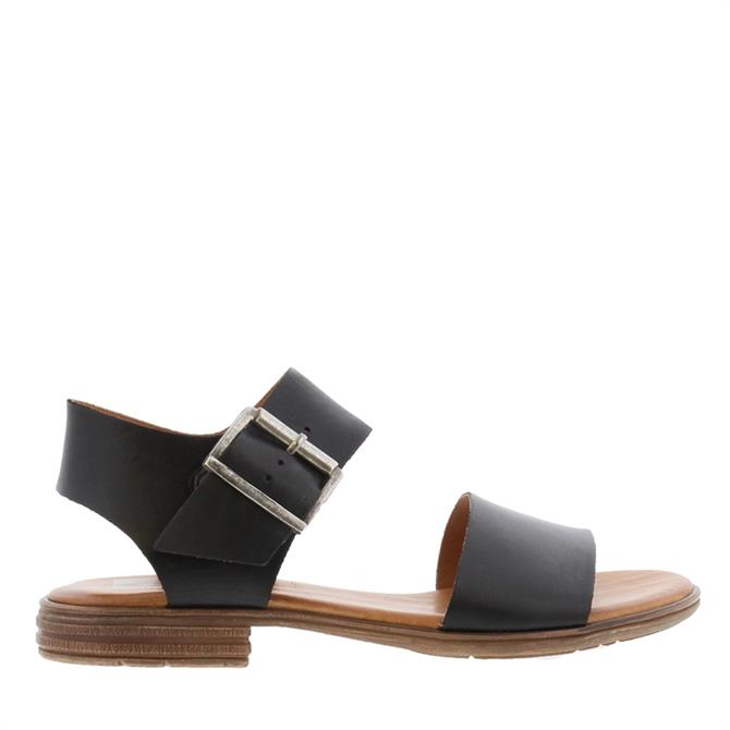 Carl Scarpa Venice Black Leather Sandals